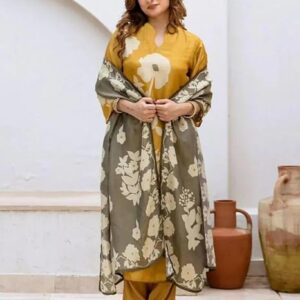 Brand: ANNI DESIGNER ANNI DESIGNER Women's Cotton Kurta Pant Dupatta Set